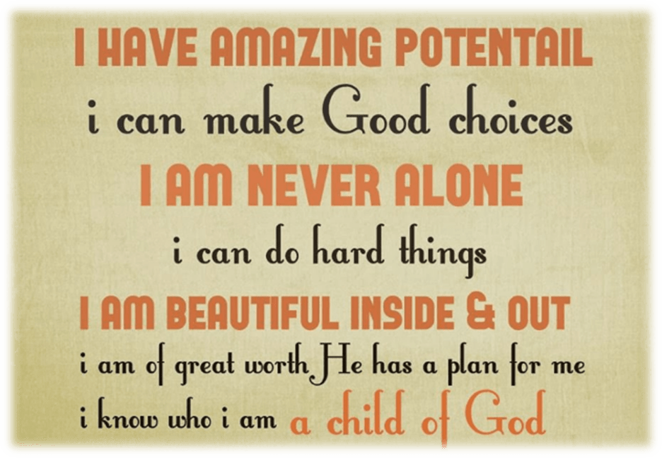 A statement of being confident and feeling capable of achieving great things